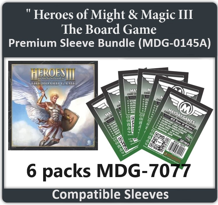 "Heroes of Might & Magic III: The Board Game" Compatible Card Sleeve Bundle