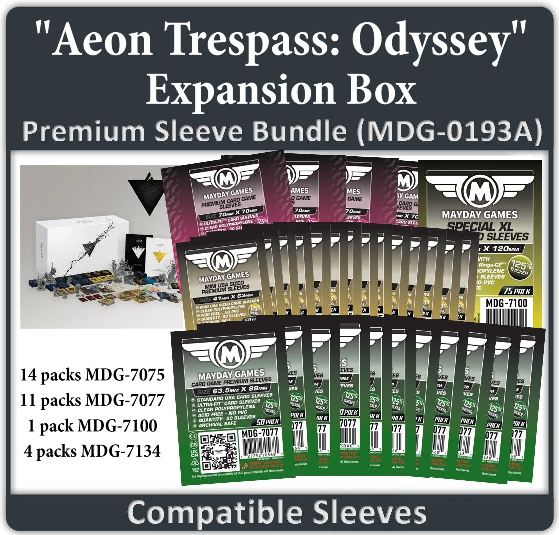 "Aeon Trespass: Odyssey- Expansion Box" Compatible Card Sleeve Bundle