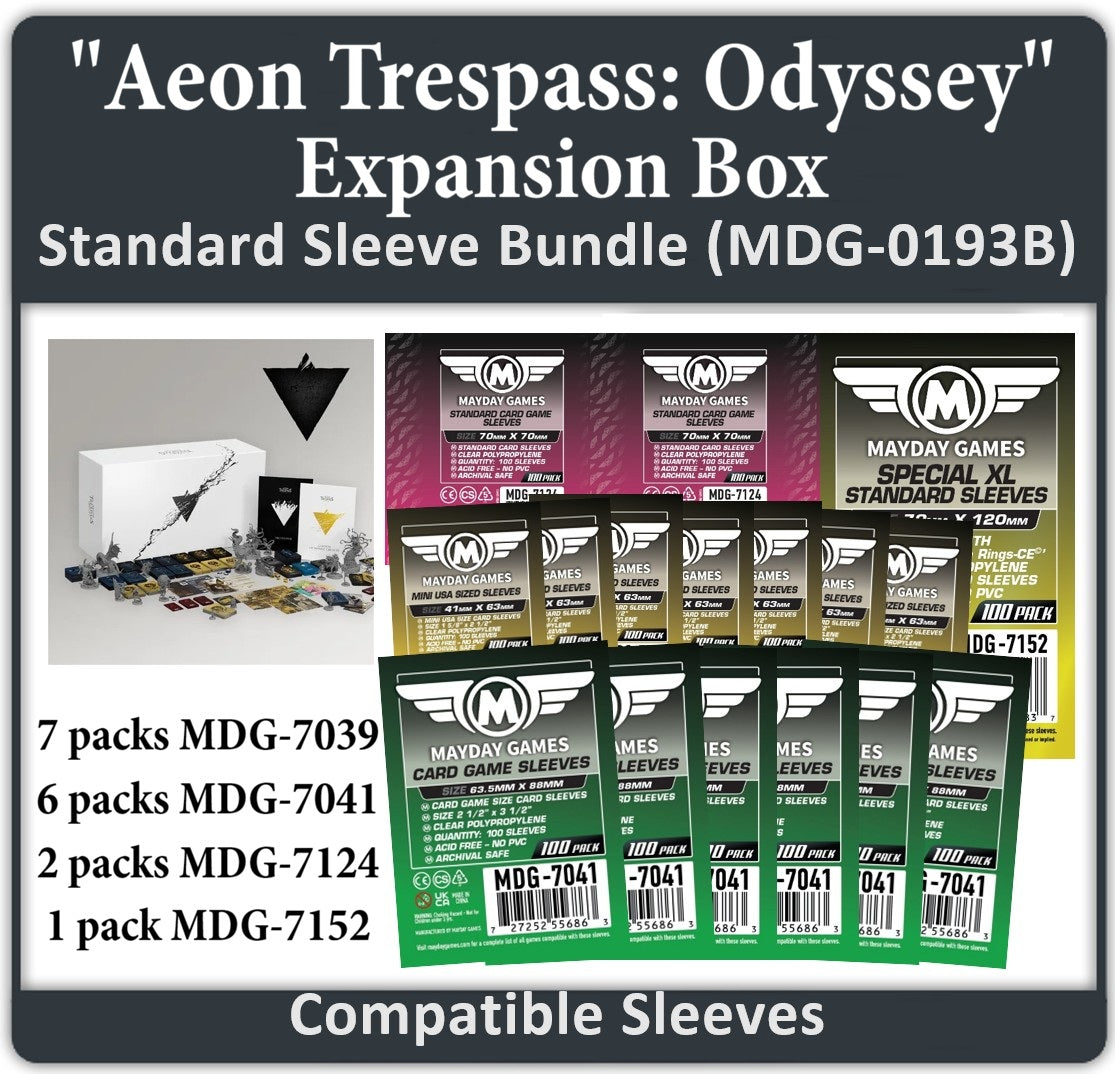 "Aeon Trespass: Odyssey- Expansion Box" Compatible Card Sleeve Bundle