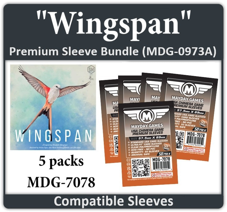 "Wingspan" Compatible Card Sleeve Bundle