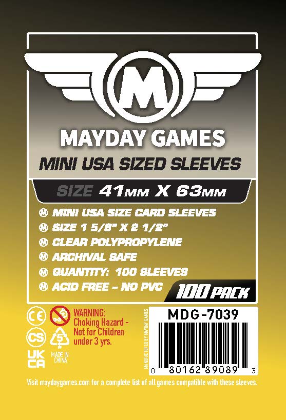 Mini USA Card Sleeves (41x63mm)