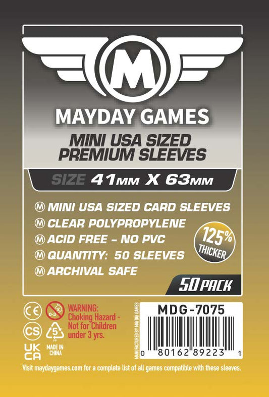 Mini USA Card Sleeves (41x63mm)