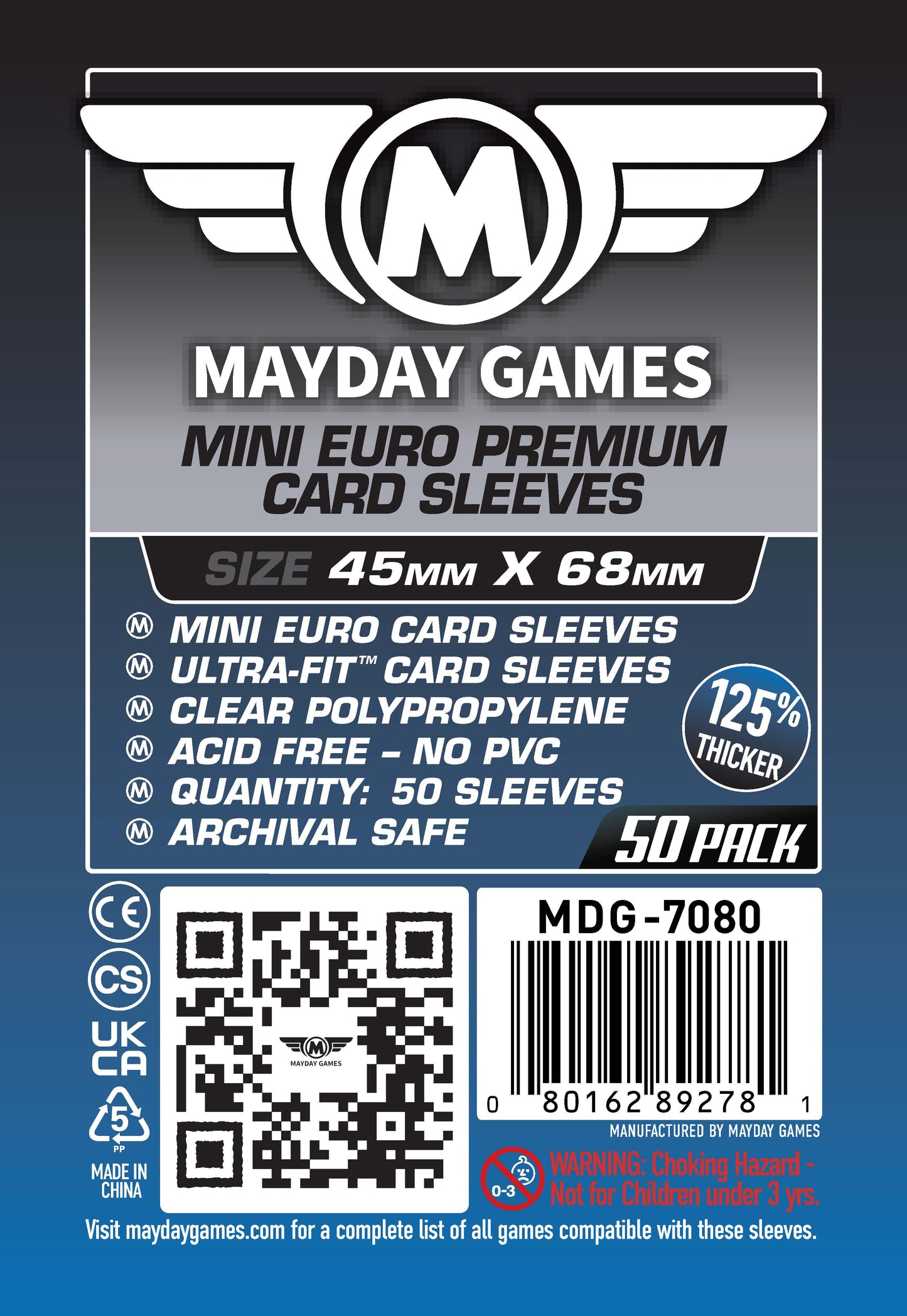 Mini Euro Card Sleeves (45x68mm)