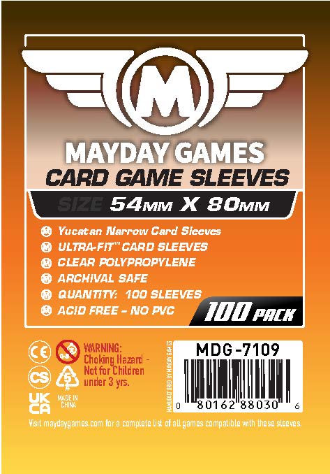 Yucatan Card Sleeves - Narrow (54x80mm) (Standard -7109 or Premium 7136)