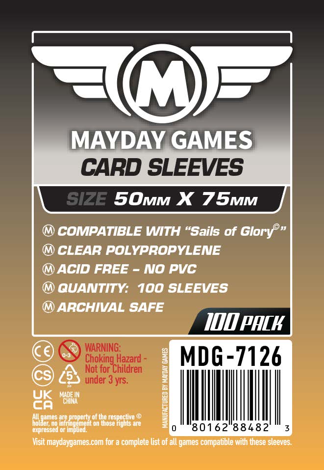 "Sails of Glory" Card Sleeves (50x75mm)