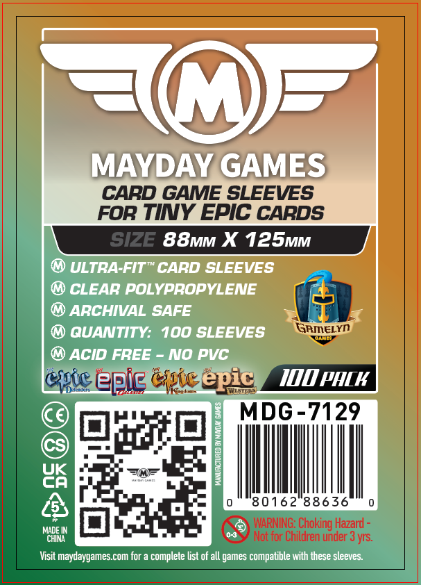 "Tiny Epic Kingdoms" Card Sleeves (88x125mm)