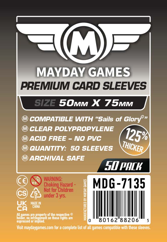 "Sails of Glory" Card Sleeves (50x75mm)