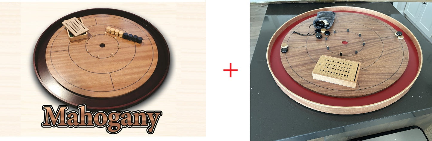 GAMA Special: Crokinole TOURNAMENT x2 (Mahogany or Beech) in Standard or Elite