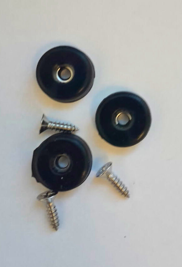 3/4" Rubber Feet (3) for Standard Crokinole Boards (Self Leveling)