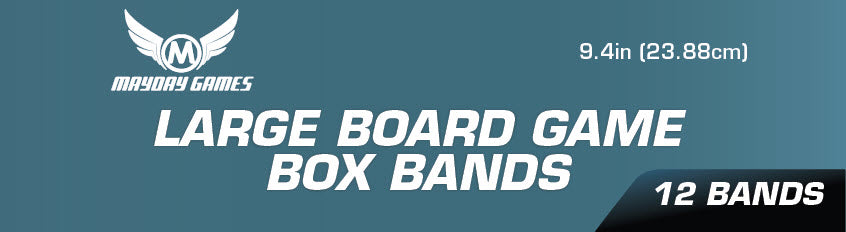 12 Pack of Large Board Game Box Bands (9.4 inches)