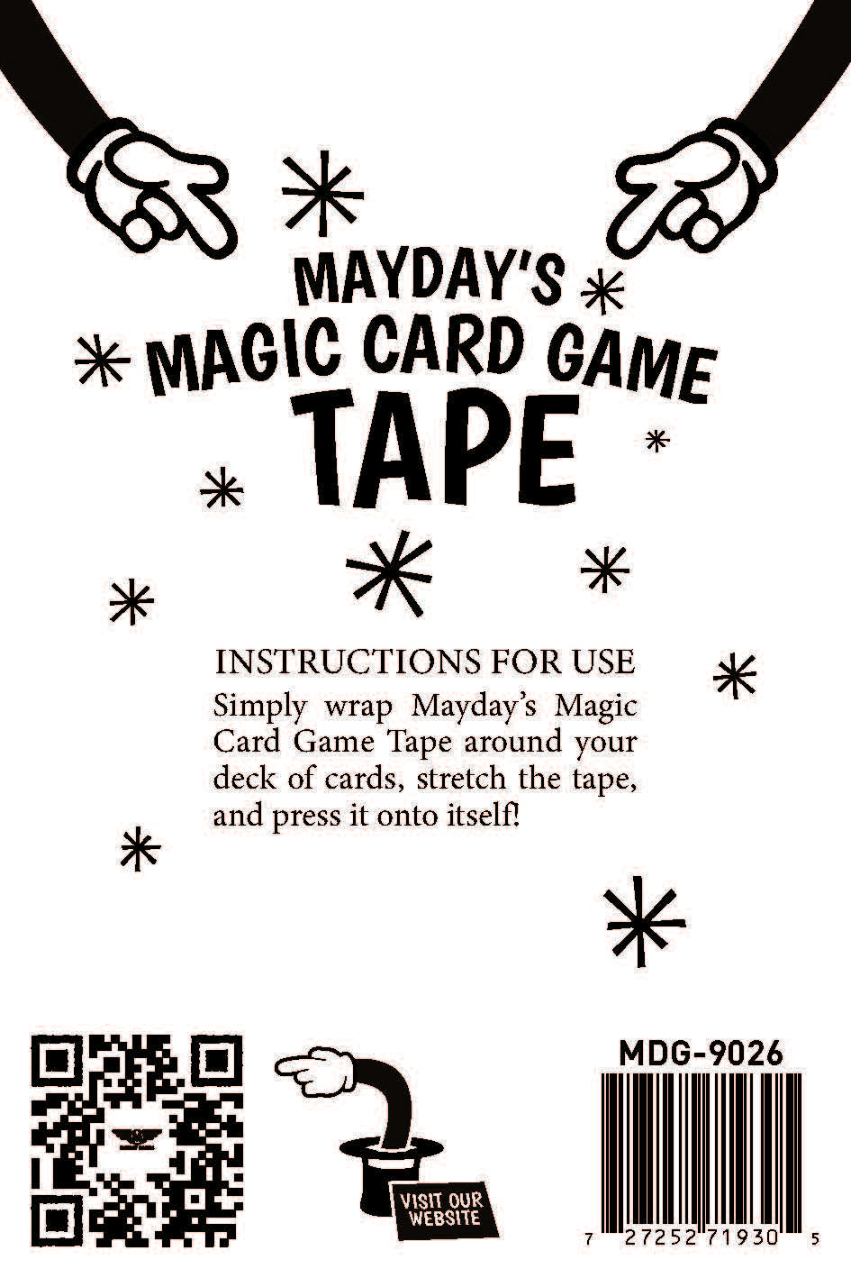 Mayday’s Magic Card Tape (50 feet) Coming Soon