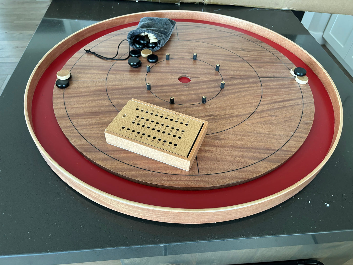 GAMA Special: Crokinole TOURNAMENT x2 (Mahogany or Beech) in Standard or Elite