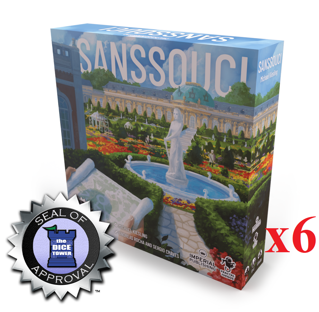 Sanssouci 2-4 Player Board Game by Michael Kiesling (Case Lot)