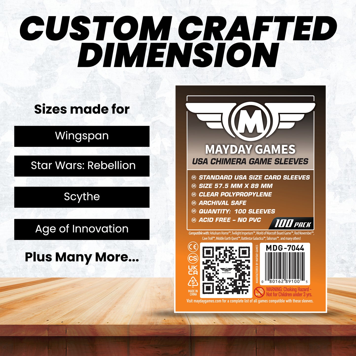 USA Chimera Card Sleeves (57.5x89mm) (Premium 7078 Or Standard 7044)
