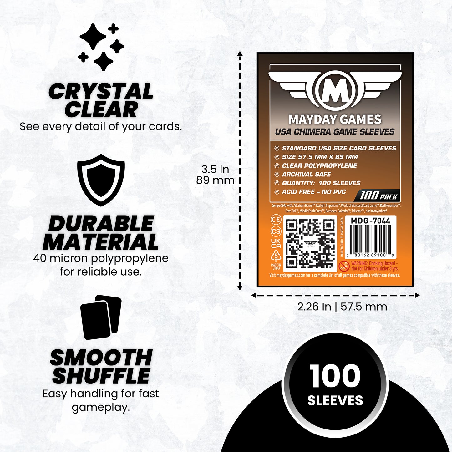 USA Chimera Card Sleeves (57.5x89mm) (Premium 7078 Or Standard 7044)