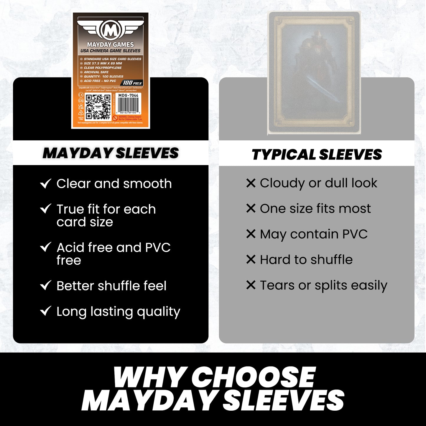 USA Chimera Card Sleeves (57.5x89mm) (Premium 7078 Or Standard 7044)