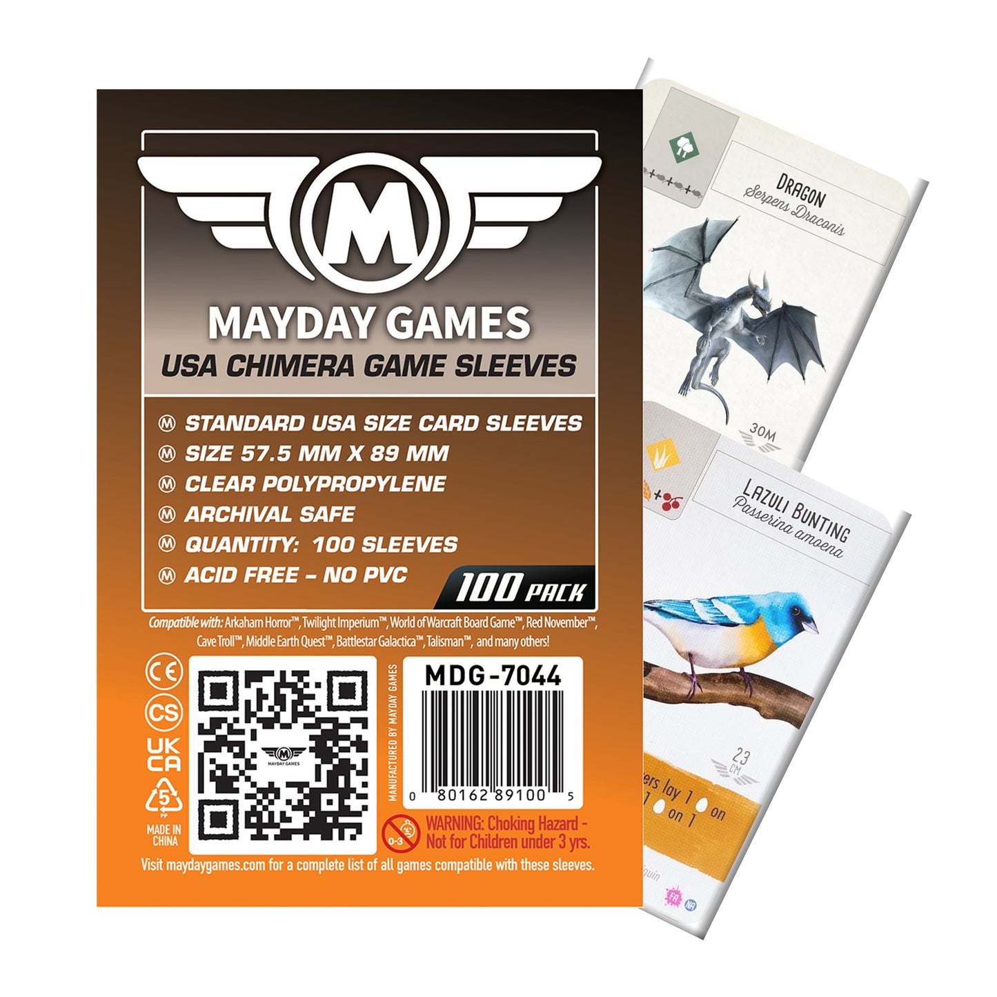 USA Chimera Card Sleeves (57.5x89mm) (Premium 7078 Or Standard 7044)
