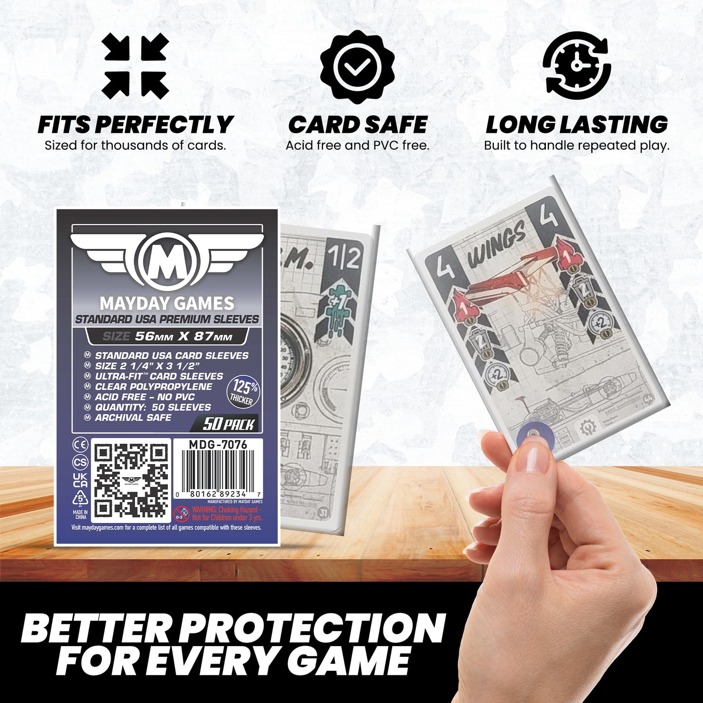 Standard USA Card Sleeves (56x87mm)