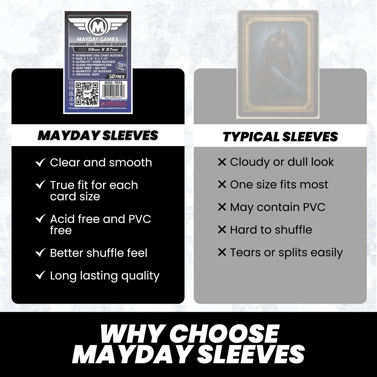 Standard USA Card Sleeves (56x87mm)