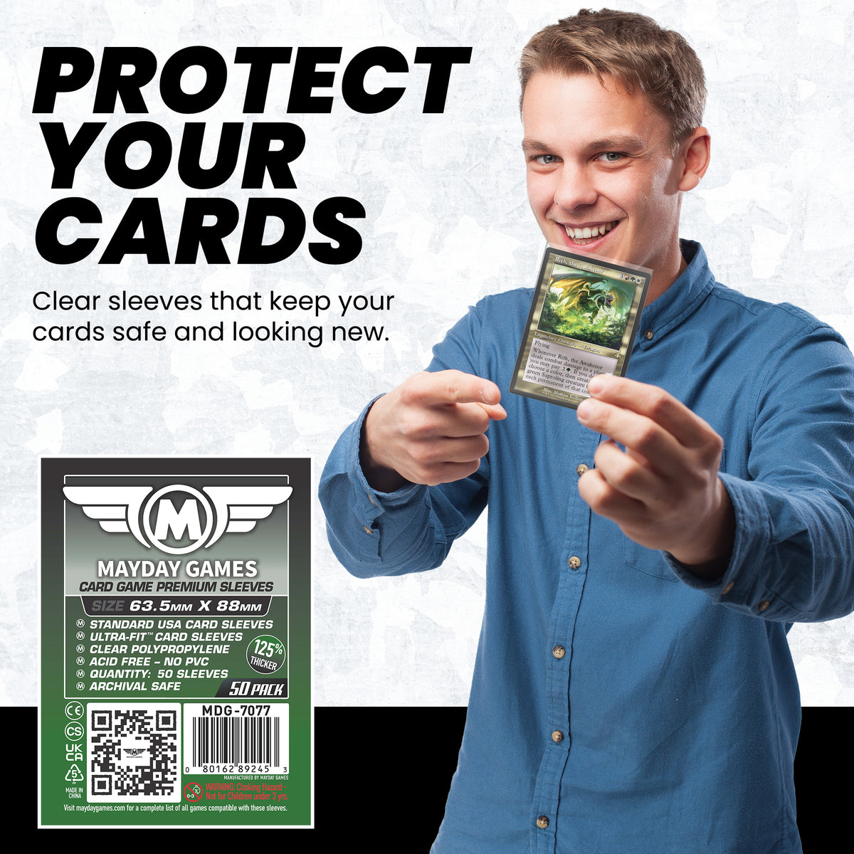 Card Game Card Sleeves (63.5x88mm) (Premium 7077 or Standard 7041)