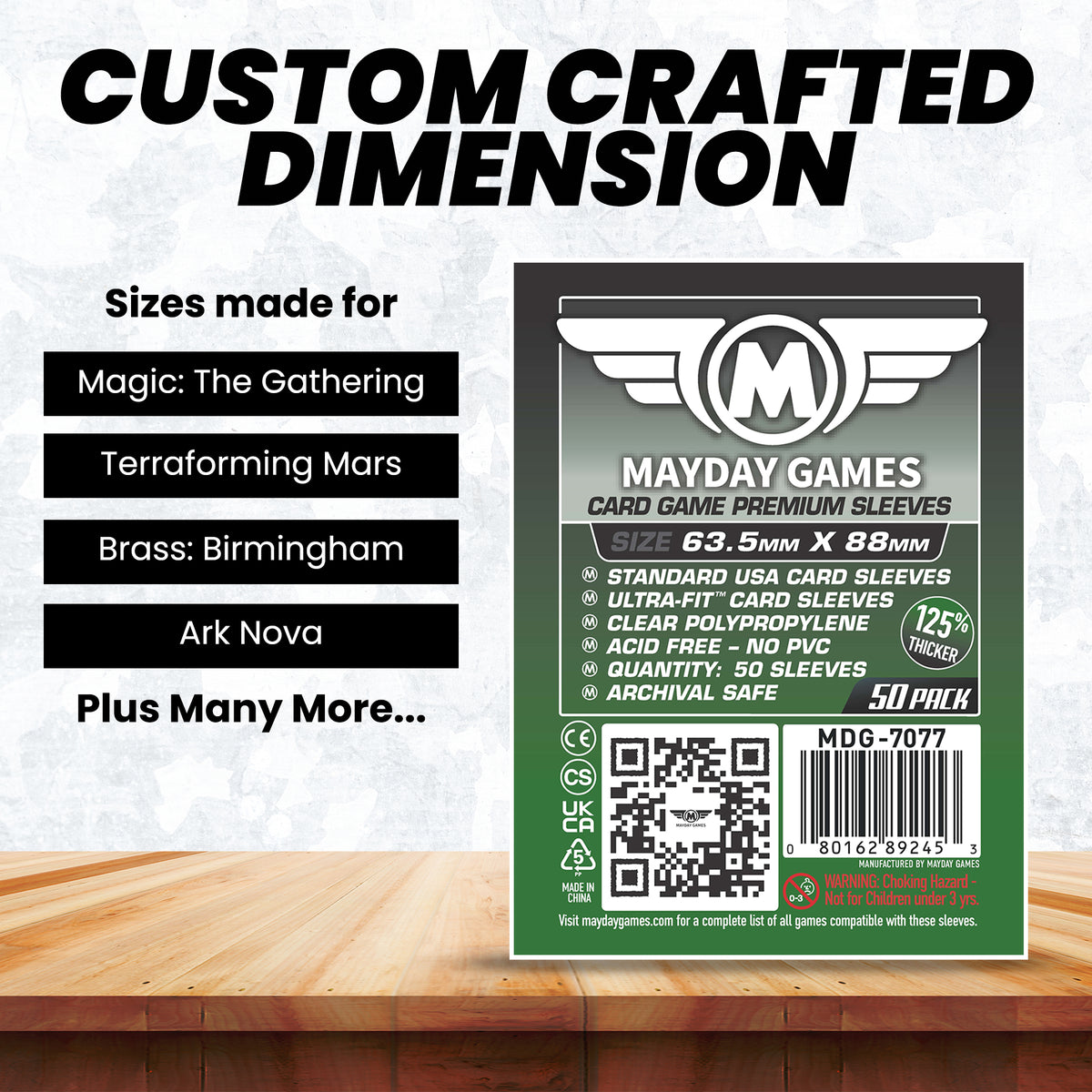 Card Game Card Sleeves (63.5x88mm) (Premium 7077 or Standard 7041)