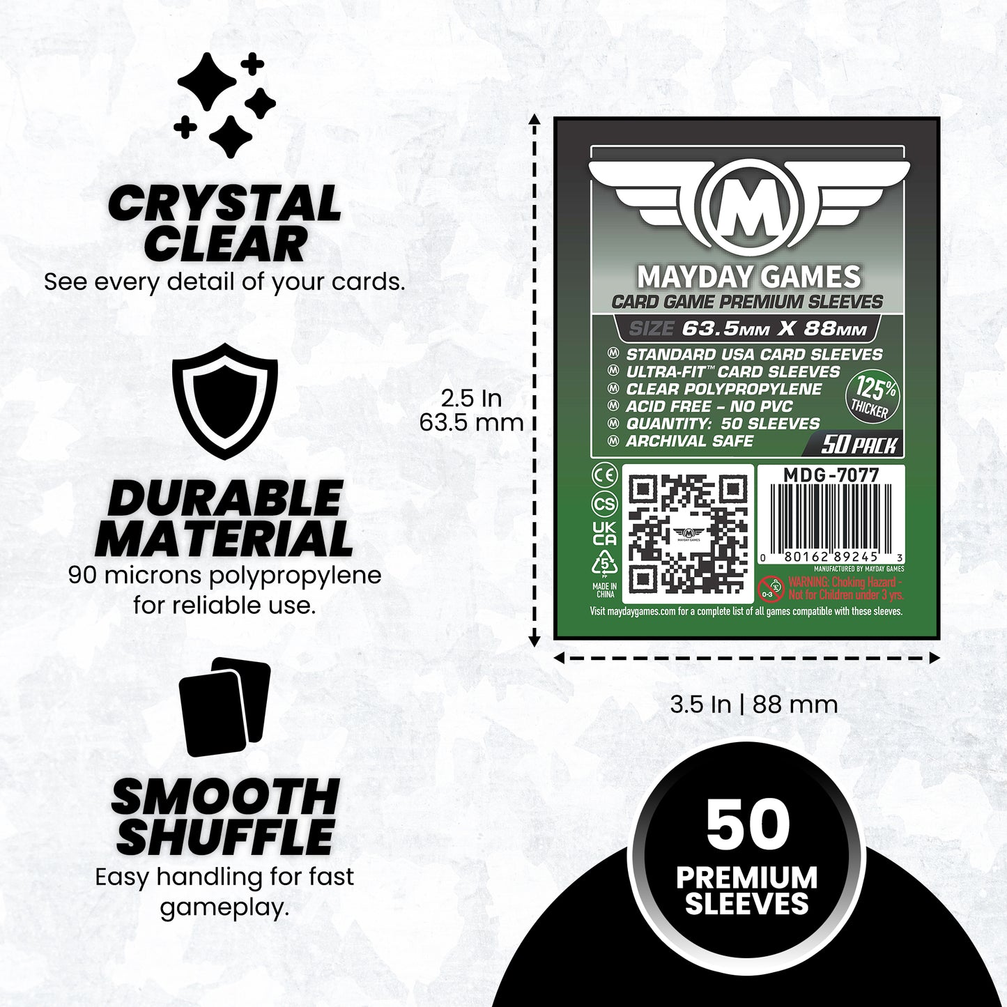 Card Game Card Sleeves (63.5x88mm) (Premium 7077 or Standard 7041)
