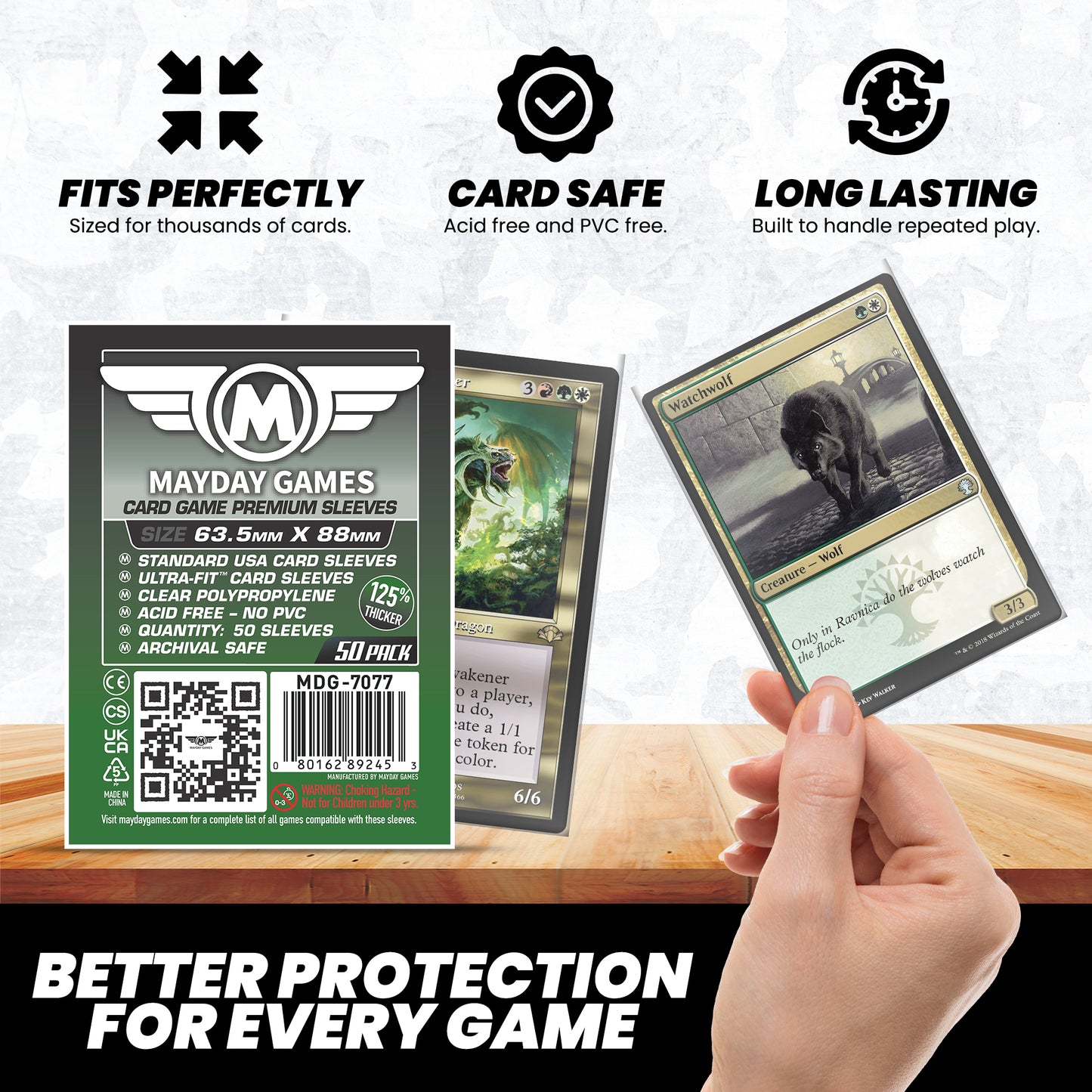 Card Game Card Sleeves (63.5x88mm) (Premium 7077 or Standard 7041)