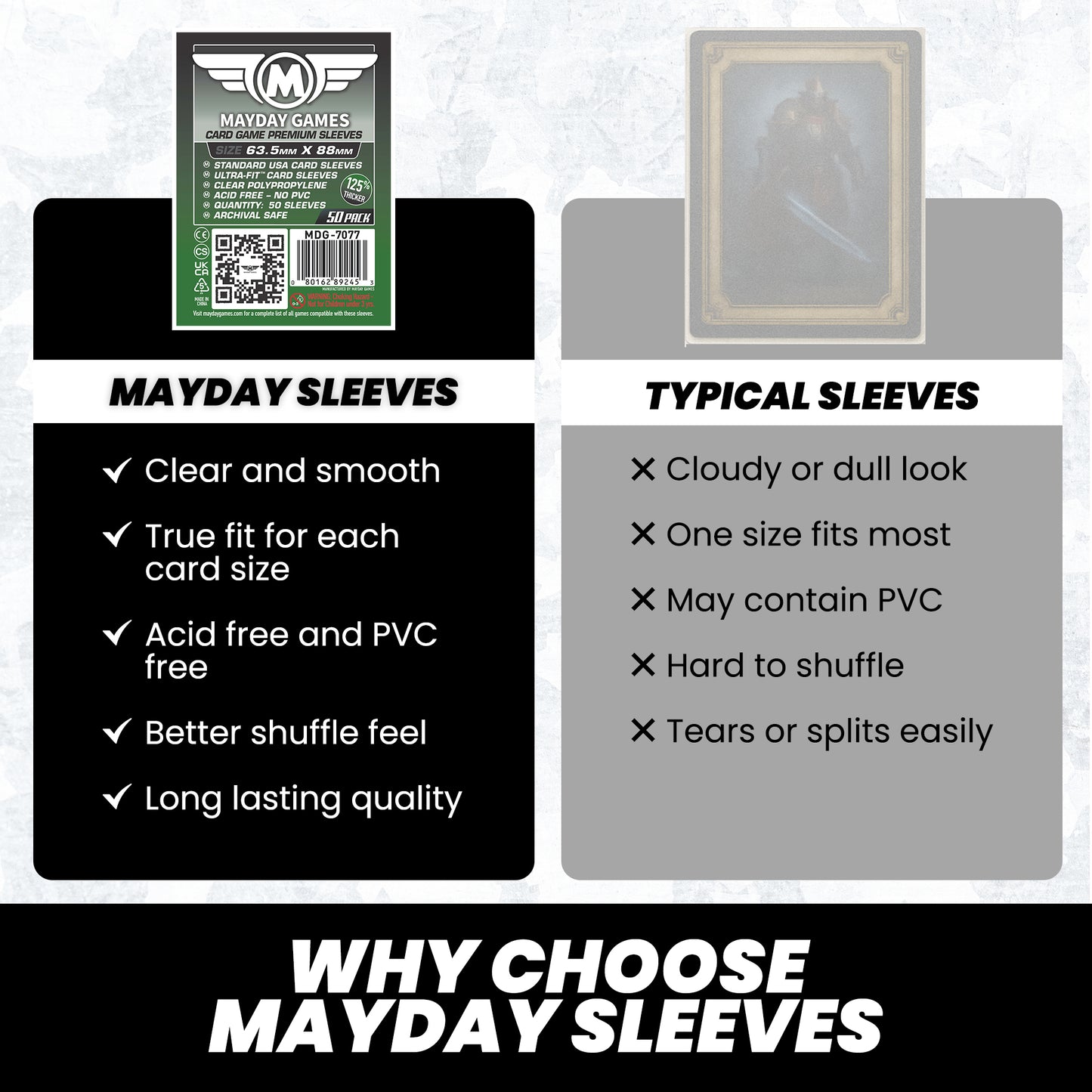 Card Game Card Sleeves (63.5x88mm) (Premium 7077 or Standard 7041)