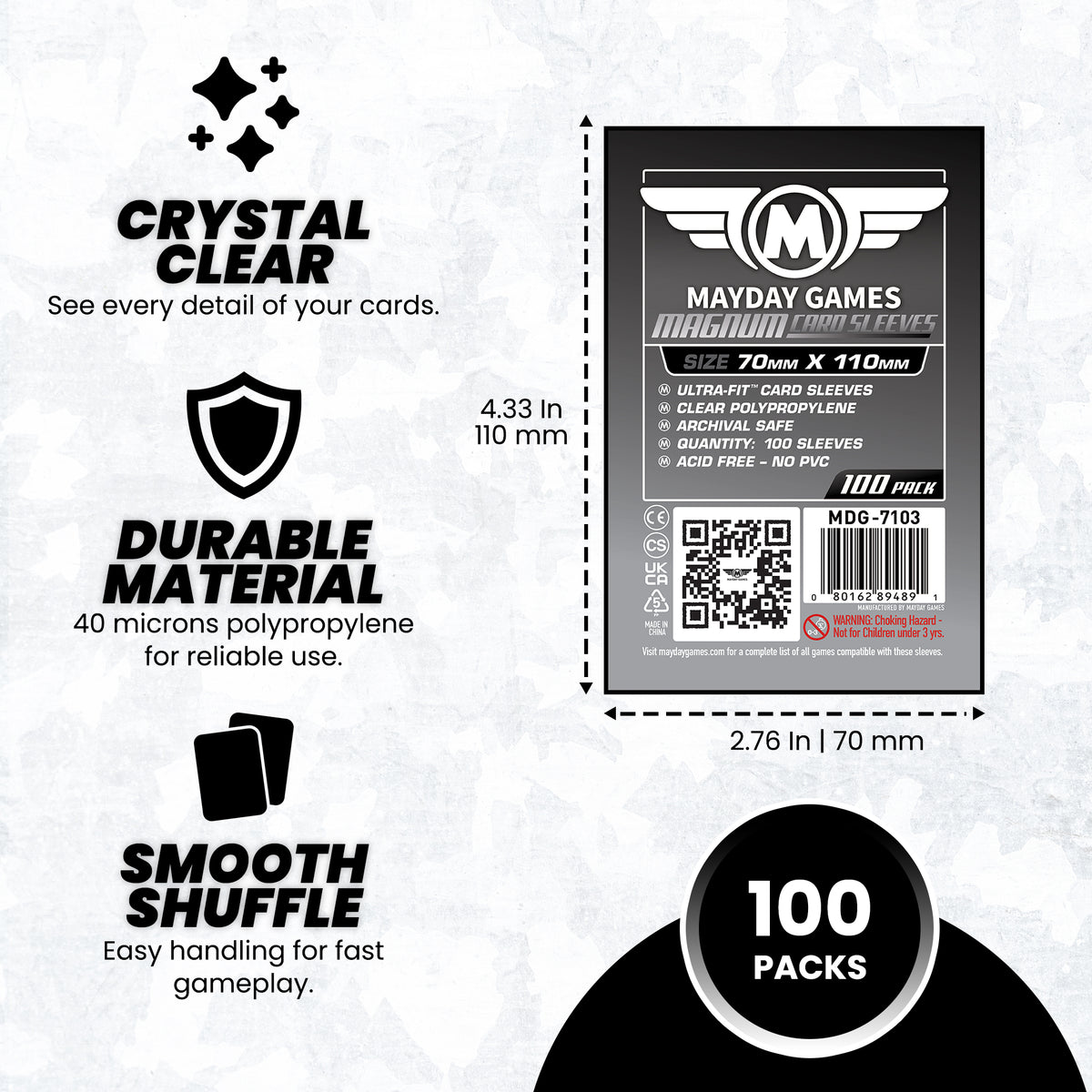 "Lost Cities" Card Sleeves - Magnum Ultra-Fit  (70x110mm)