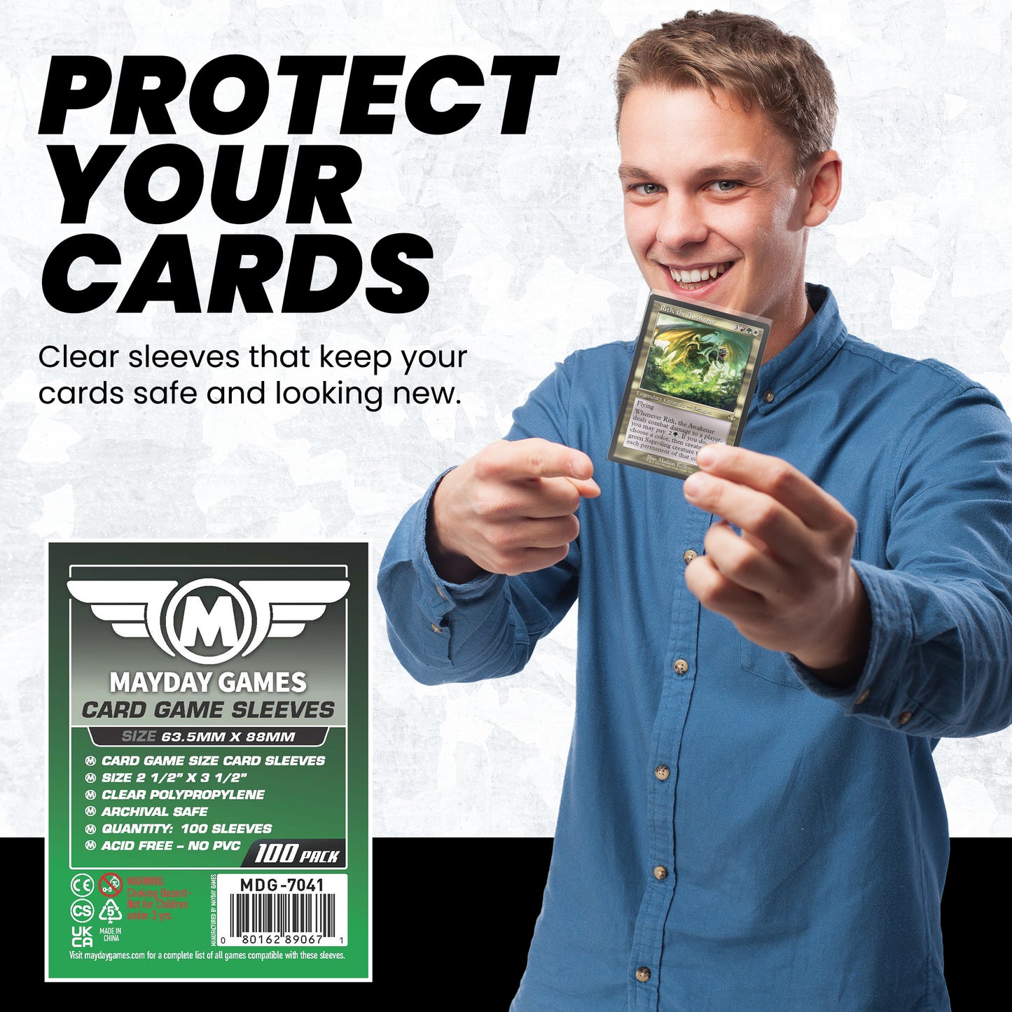 Card Game Card Sleeves (63.5x88mm) (Premium 7077 or Standard 7041)
