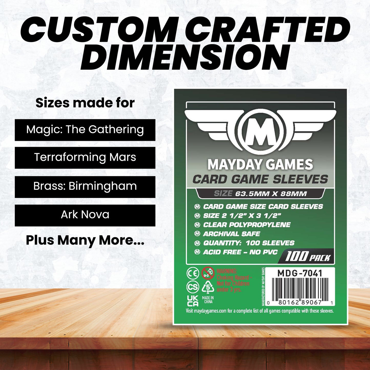 Card Game Card Sleeves (63.5x88mm) (Premium 7077 or Standard 7041)