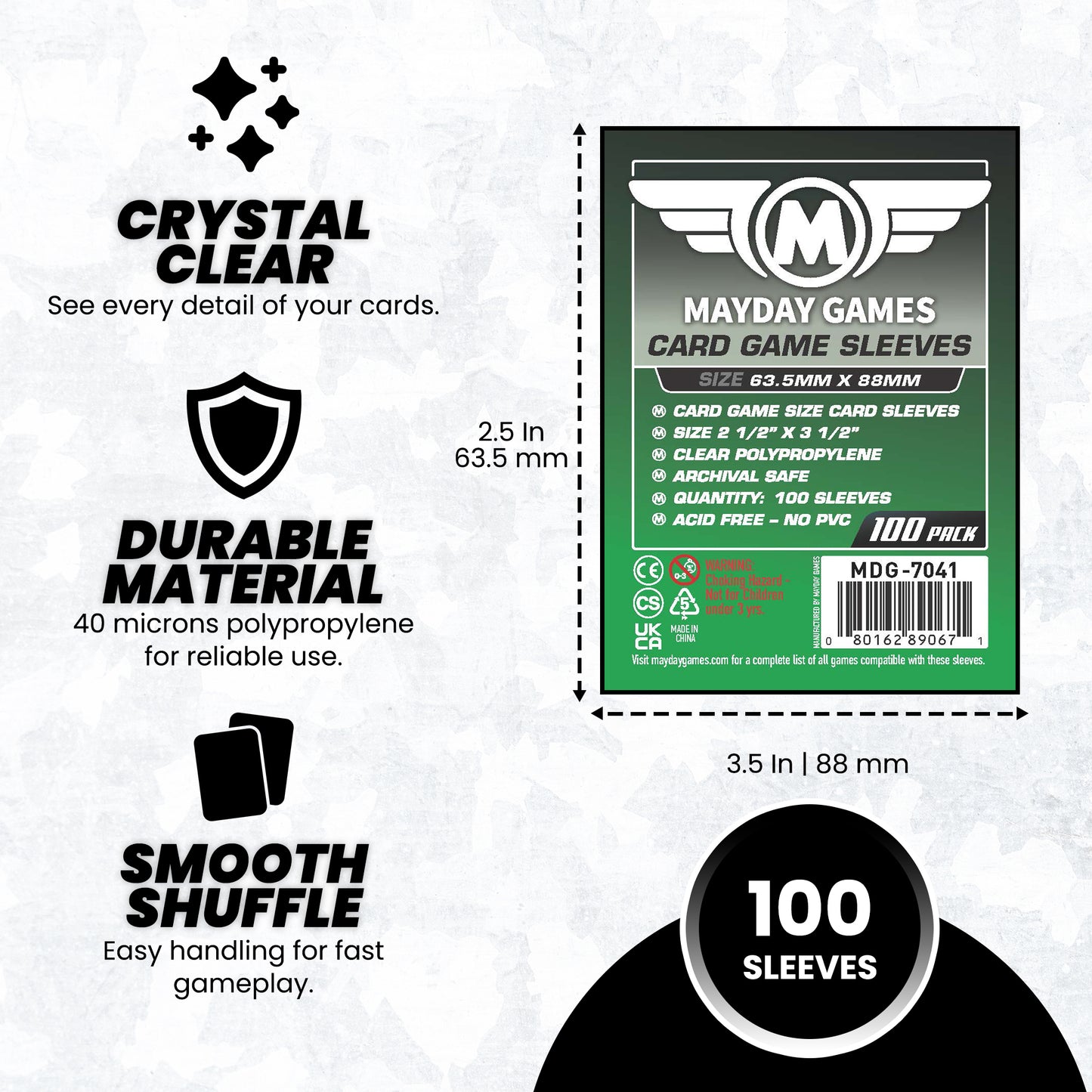 Card Game Card Sleeves (63.5x88mm) (Premium 7077 or Standard 7041)