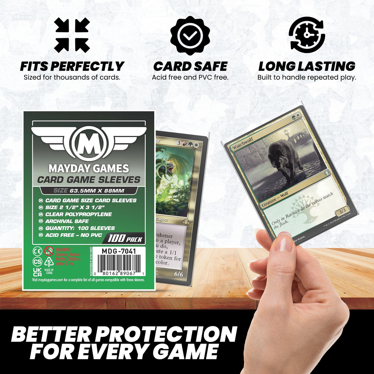 Card Game Card Sleeves (63.5x88mm) (Premium 7077 or Standard 7041)