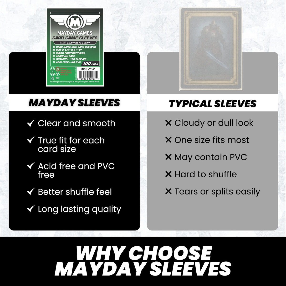 Card Game Card Sleeves (63.5x88mm) (Premium 7077 or Standard 7041)
