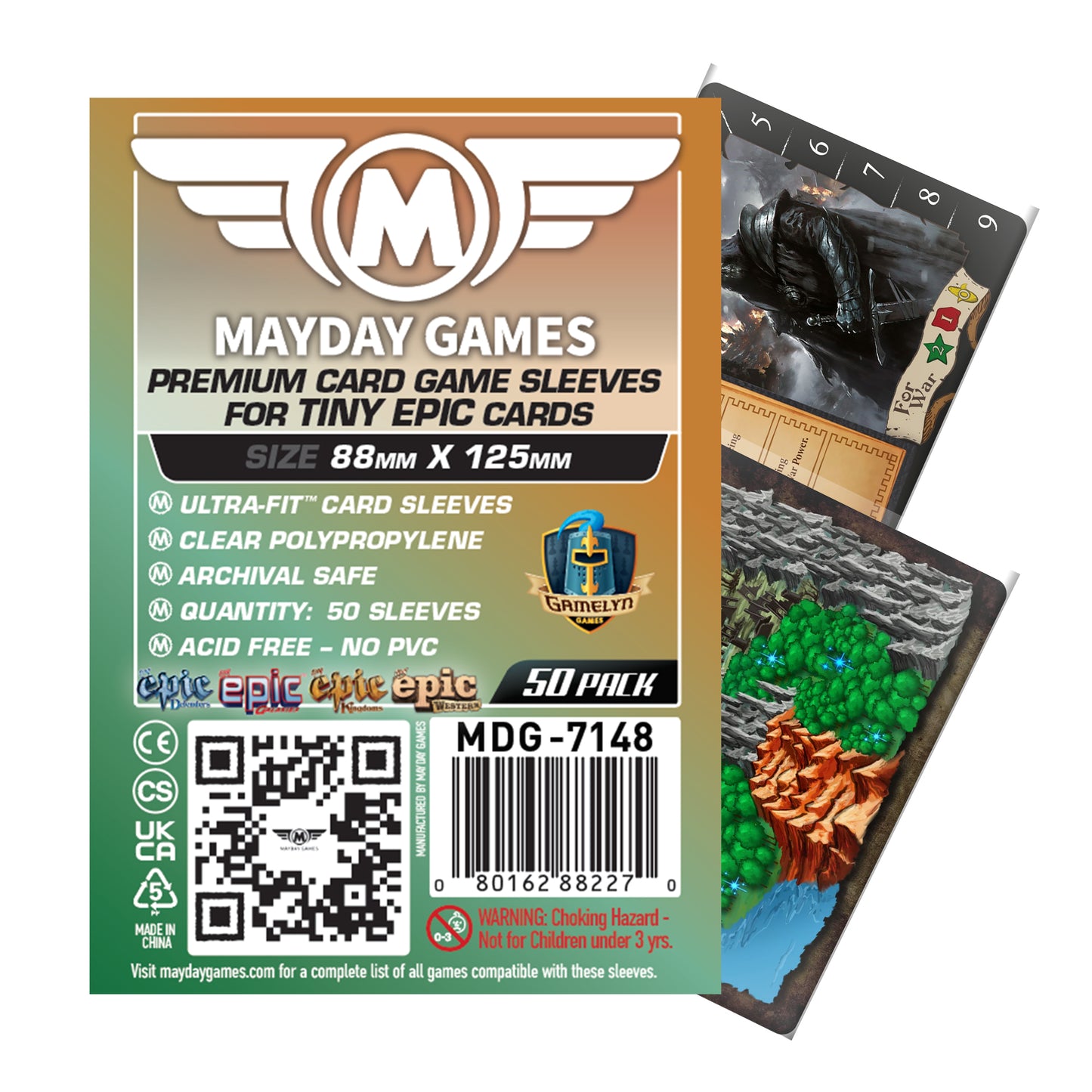 "Tiny Epic Kingdoms" Card Sleeves (88x125mm)