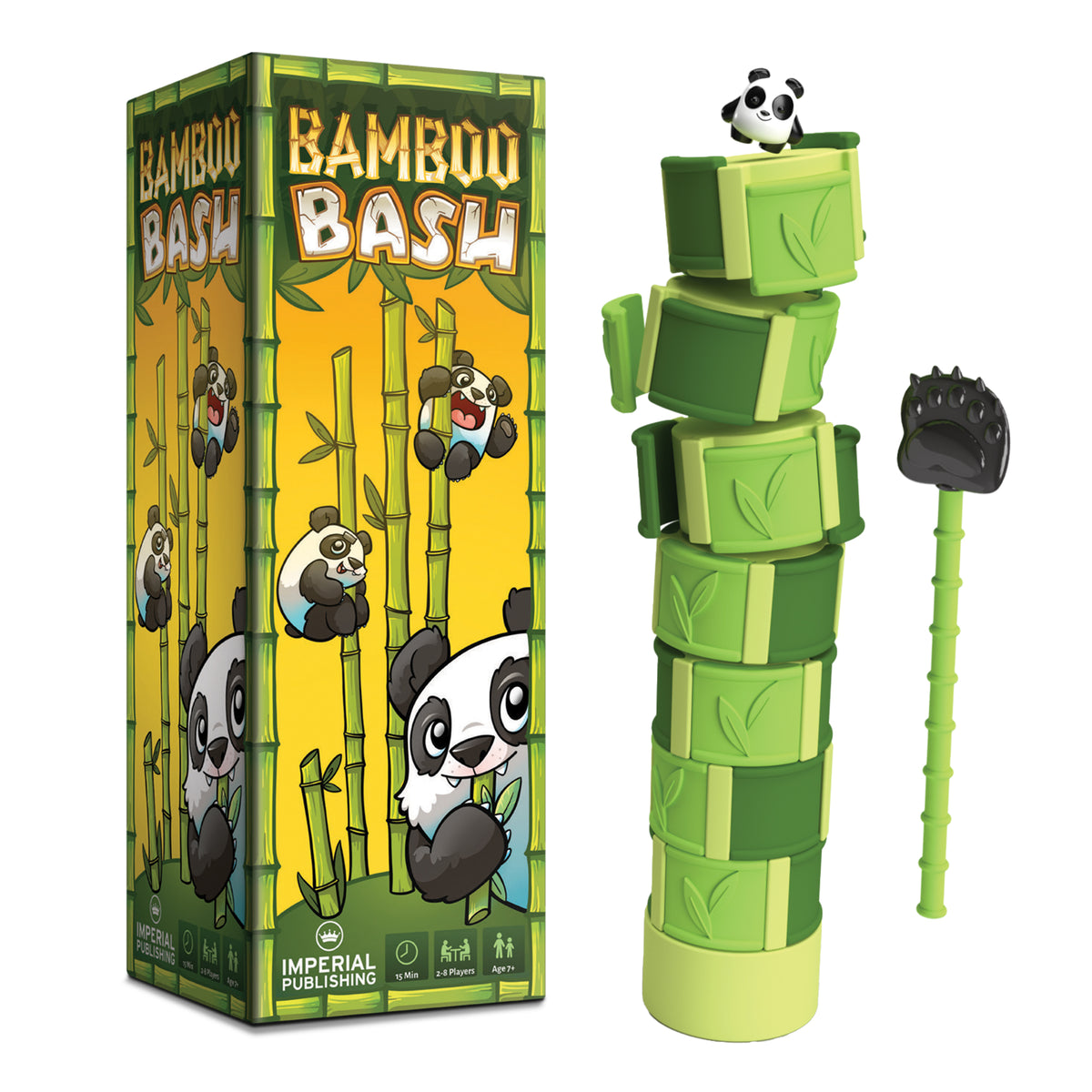 Bamboo Bash 2-8 Player Panda Dexterity Game (Case Lot of 8 Games)