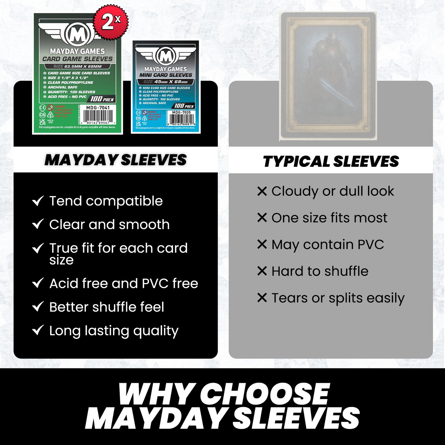 "Tend" Compatible Card Sleeve Bundle