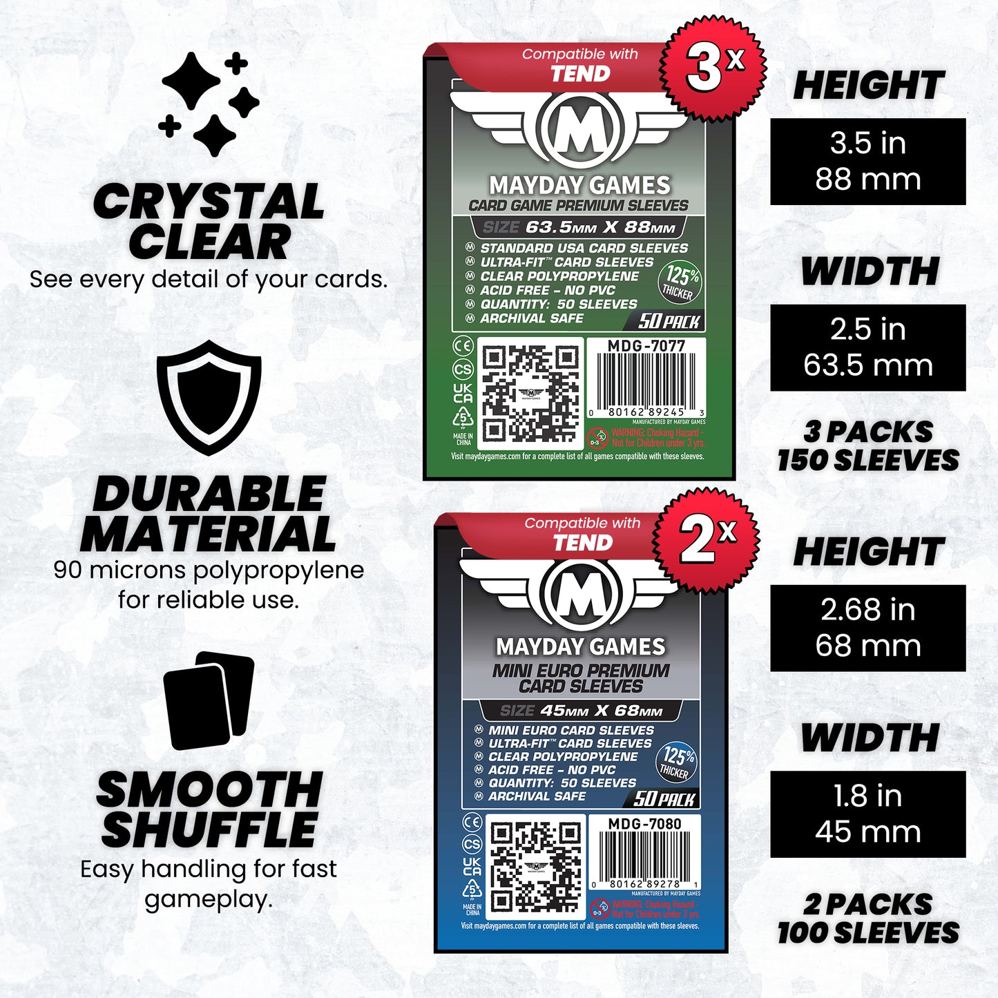 "Tend" Compatible Card Sleeve Bundle