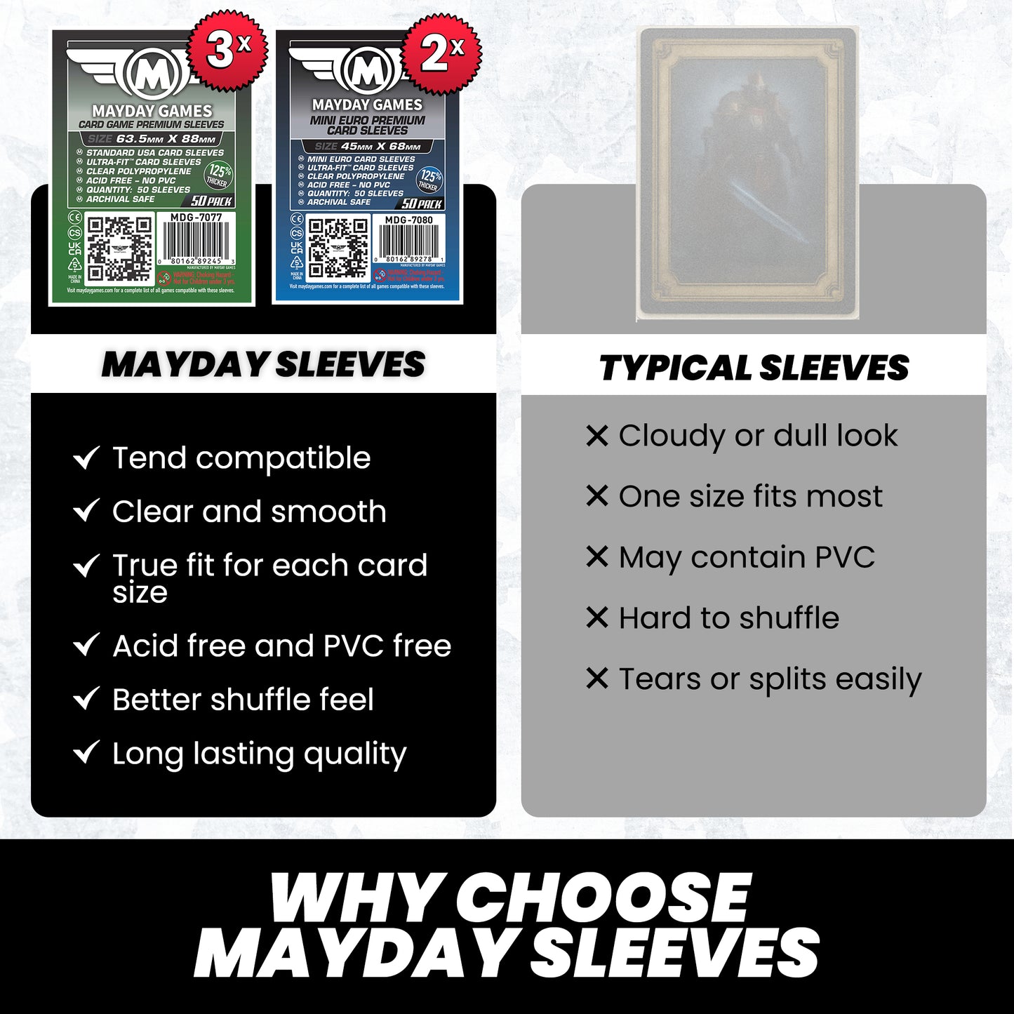 "Tend" Compatible Card Sleeve Bundle