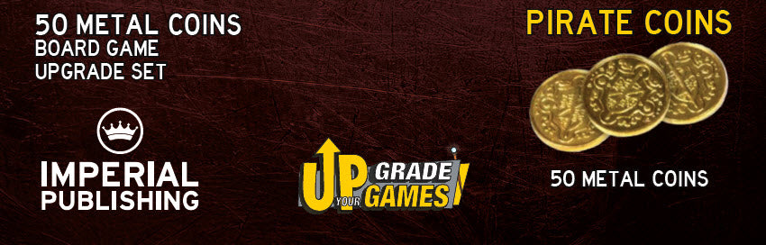 50 Metal Coin Board Game Upgrade Set (Pirate Coins)