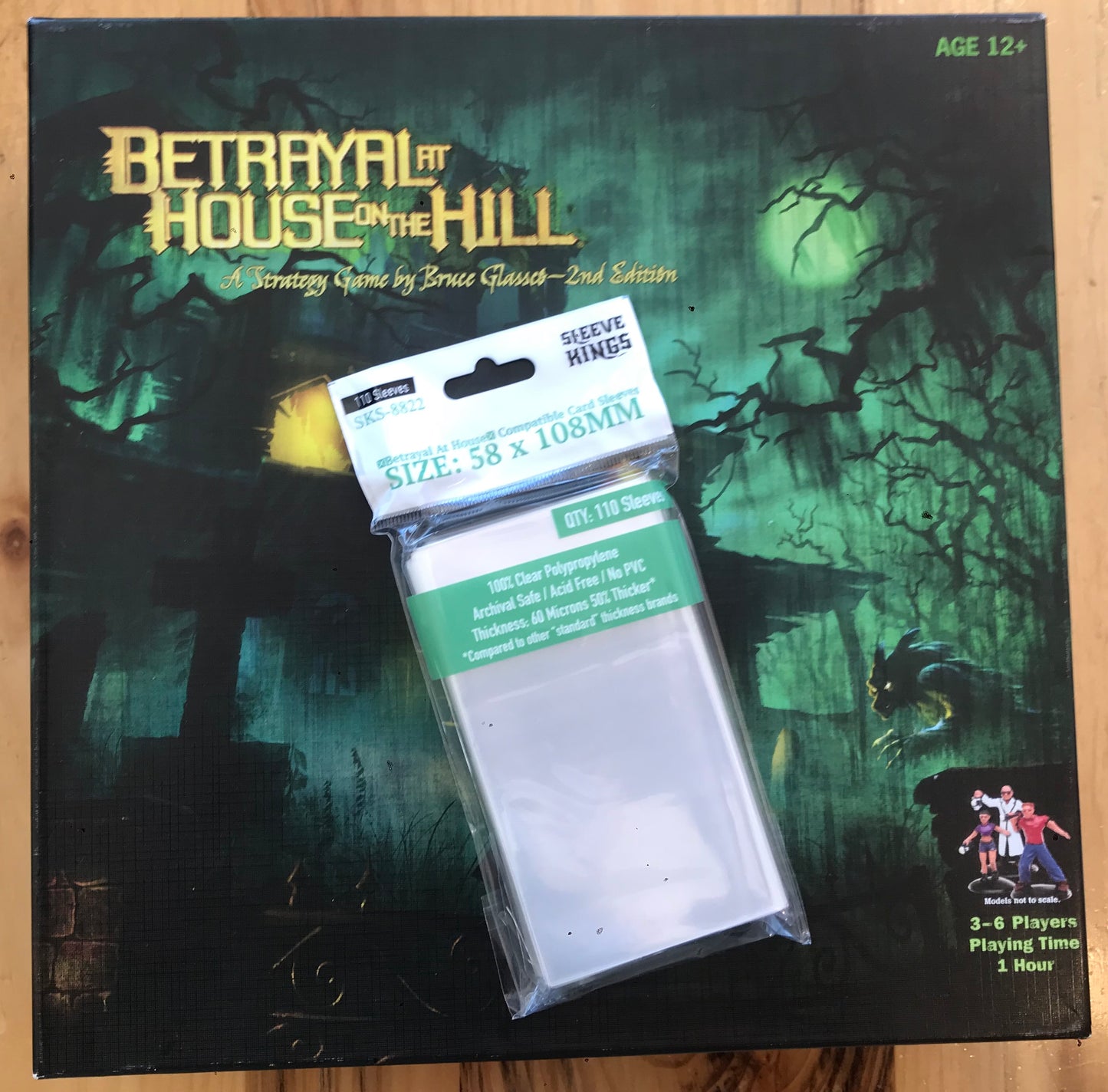 "Betrayal At House on the Hill" Compatible Sleeves (58x108mm) 110 Pack, 60 Micron, SKS-8822