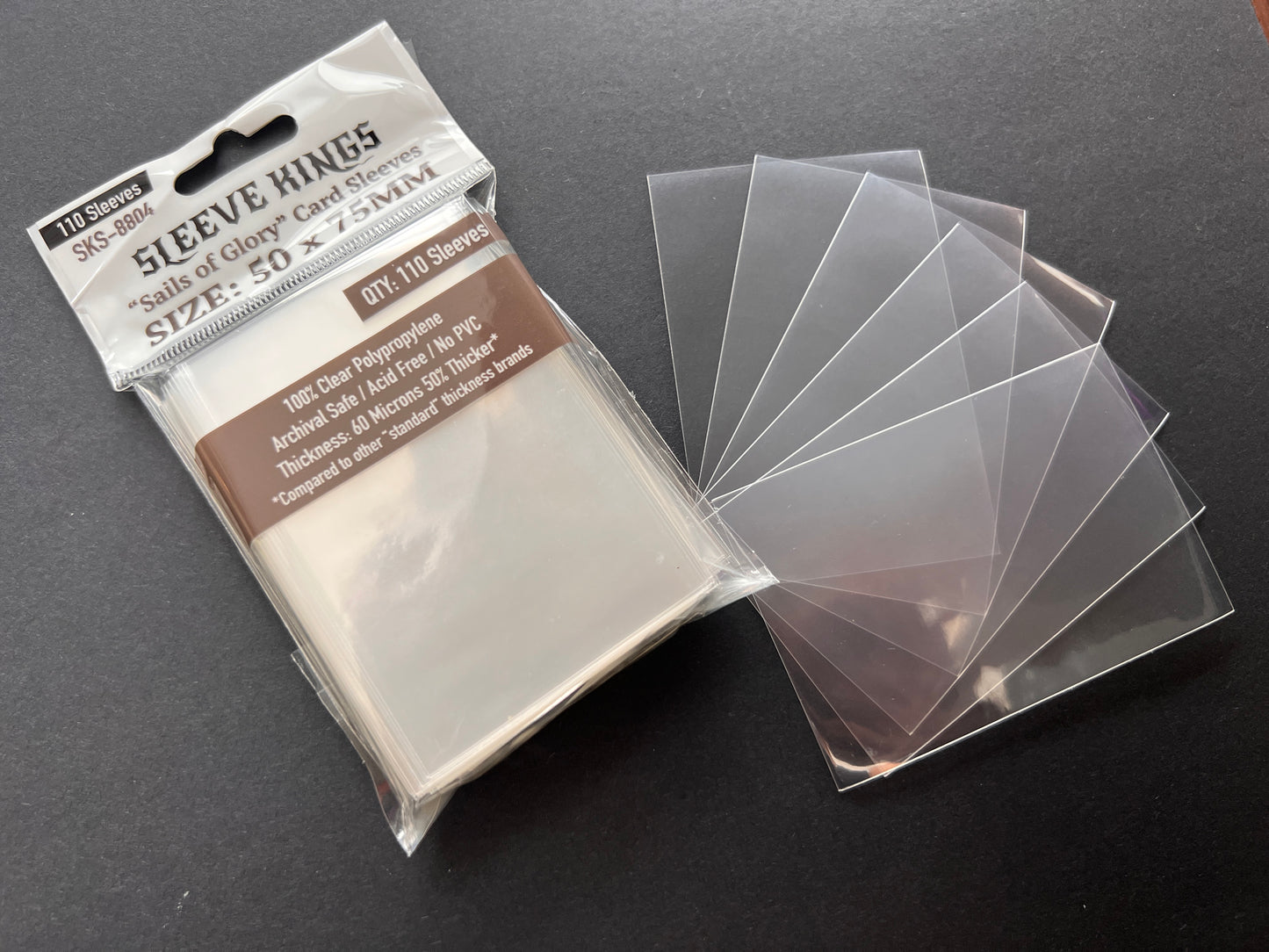 "Sails of Glory" Card Sleeves (50x75mm) 110 Pack, 60 Micron, SKS-8804