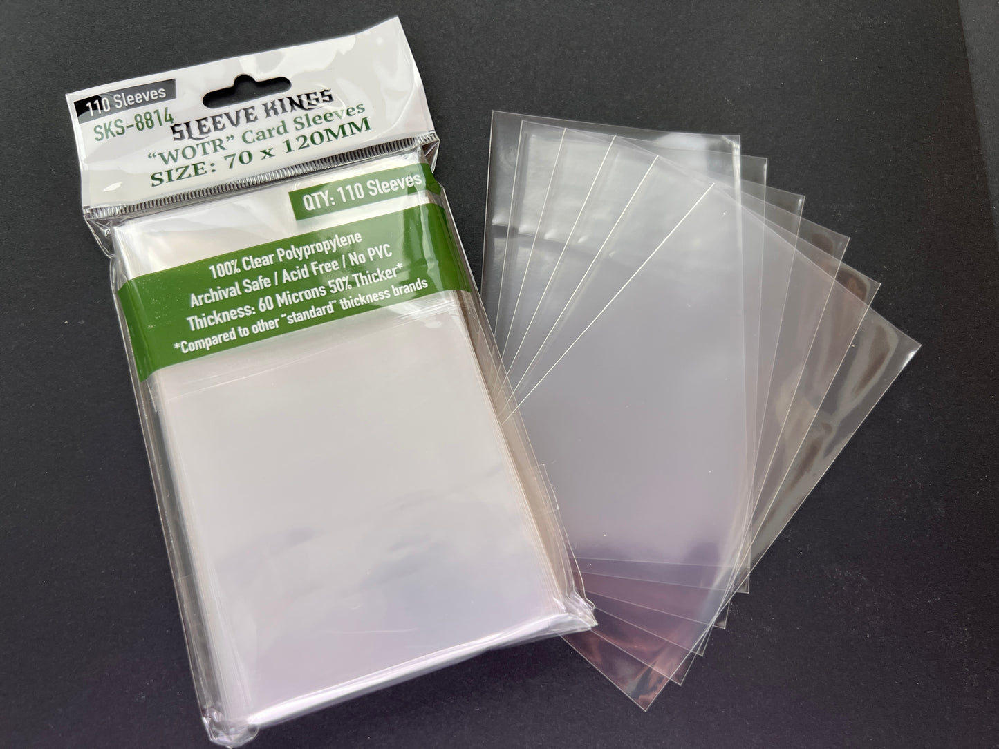 "WOTR" Card Sleeves (70x120mm) 110 Pack, 60 Micron, SKS-8814