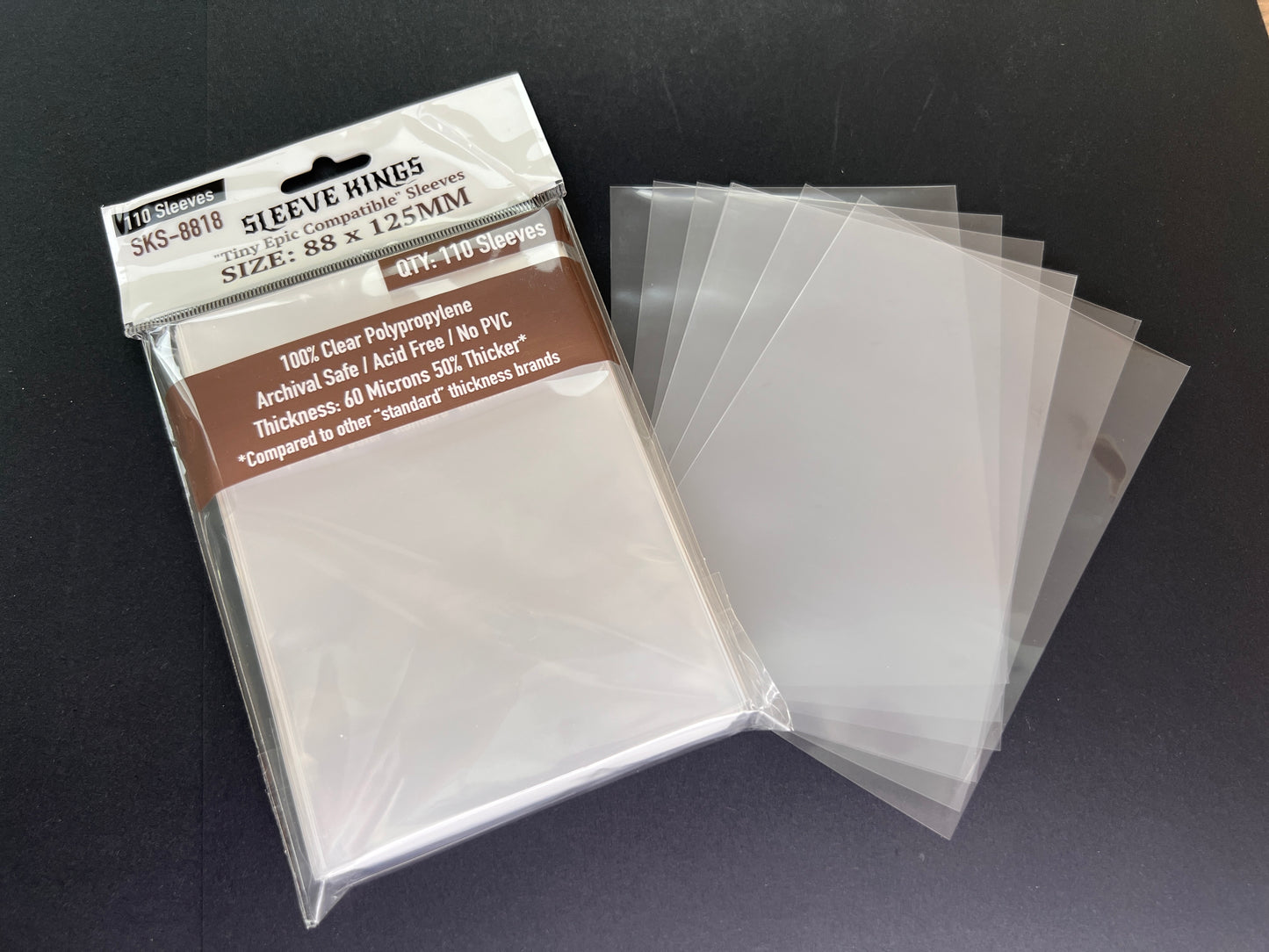 "Tiny Epic" Compatible Card Sleeves (88x125mm) 110 Pack, 60 Micron, SKS-8818