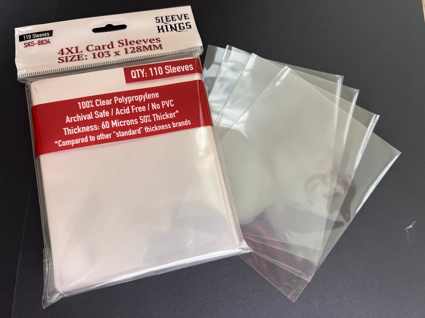 4XL Game Card Sleeves (103x128mm) 110 Pack, 60 Micron, SKS-8834