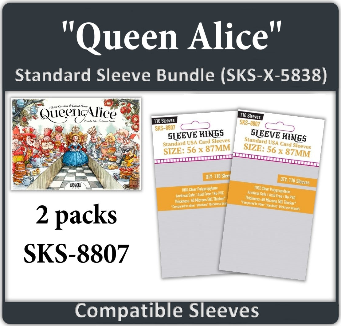 Queen Alice Compatible Card Sleeve Bundle (8807 x 2)
