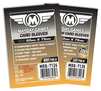 "Sails of Glory" Card Sleeves (50x75mm)