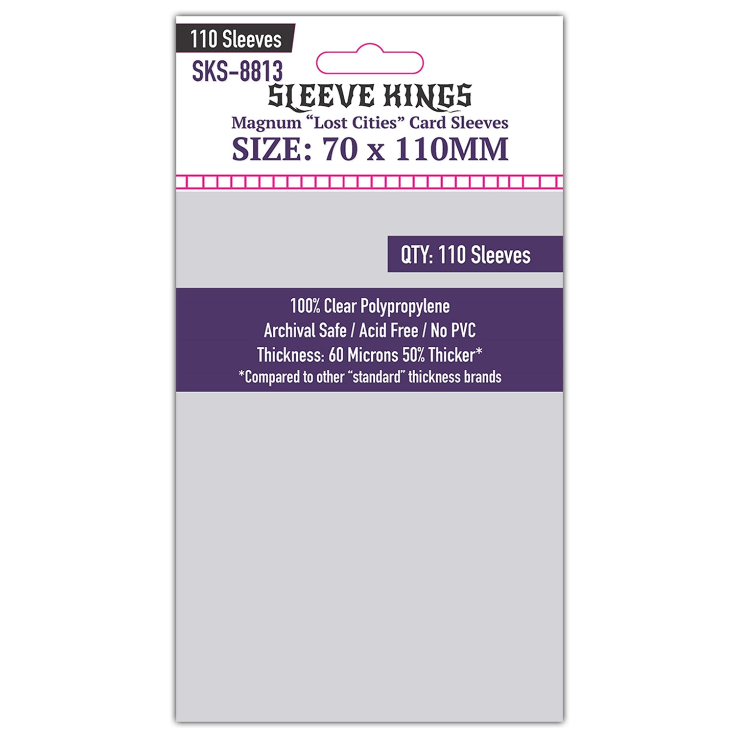 "Lost Cities" Magnum Card Sleeves (70x110mm) 110 Pack, SKS-8813