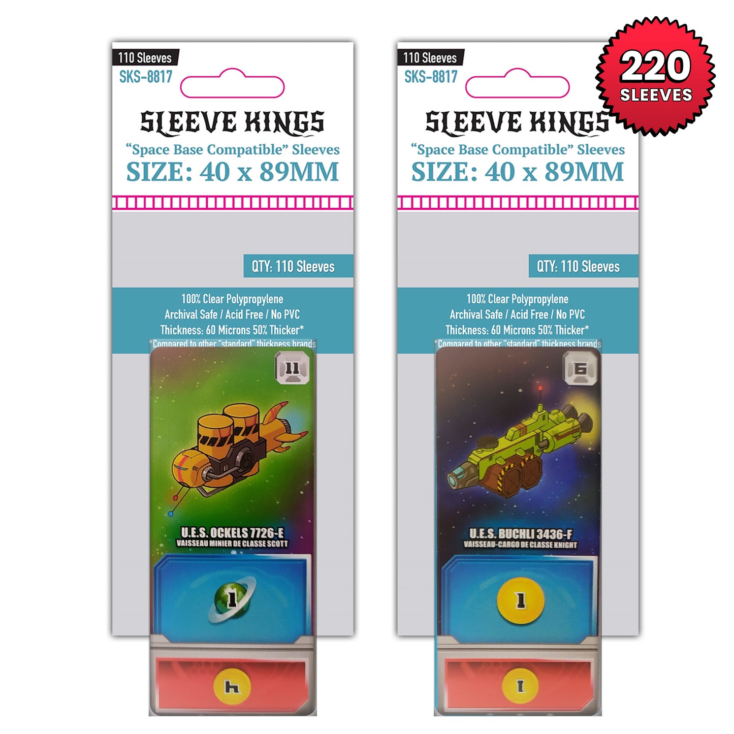 "Space Base" Compatible Sleeve Bundle (8817 X 2)