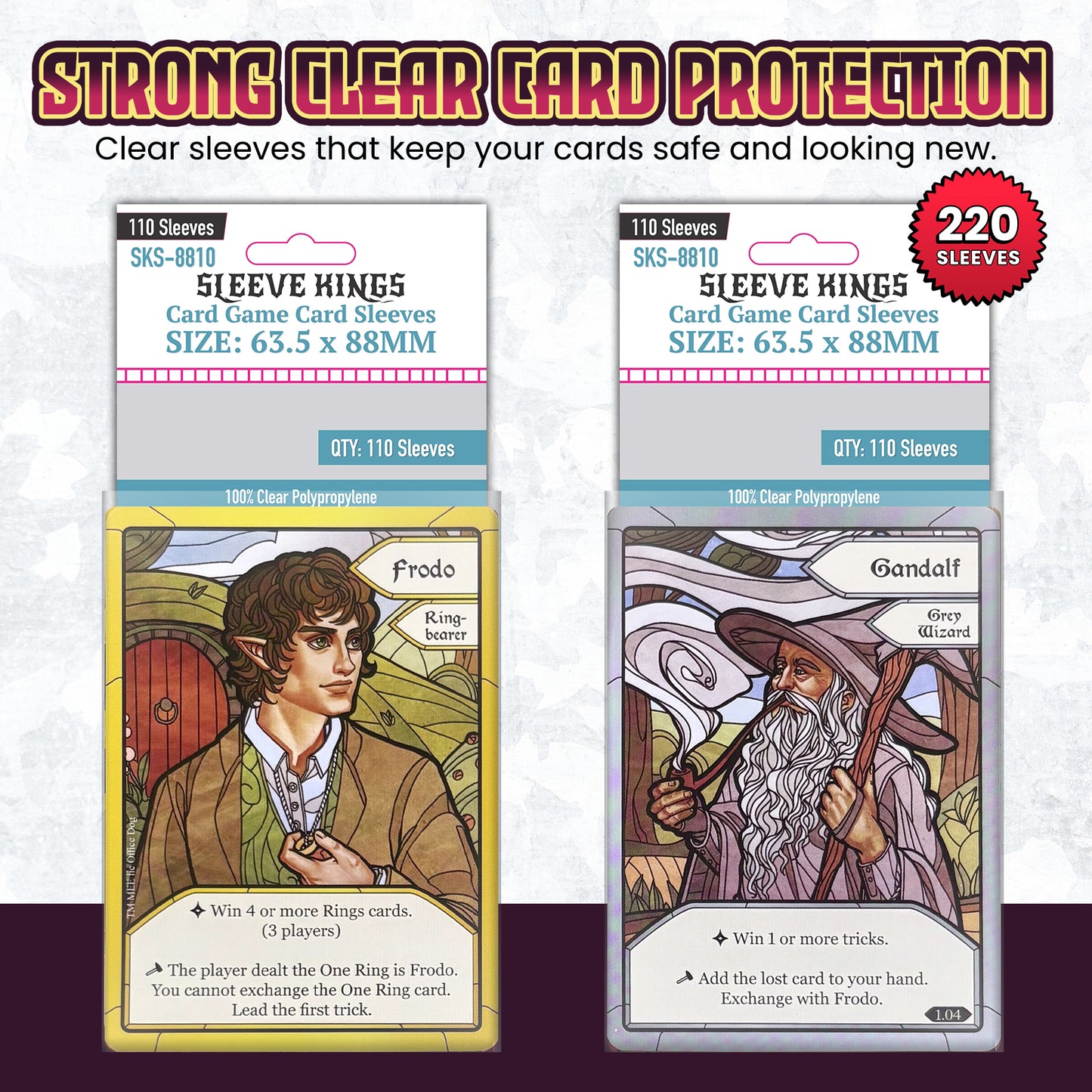 "The Fellowship of the Ring: Trick-Taking Game" Compatible Card Sleeve Bundle (8810 x 2)